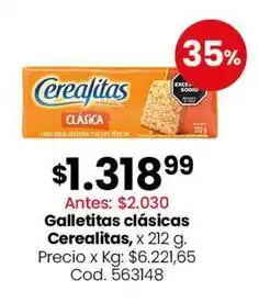 Coto Cerealitas - galletitas clásicas oferta