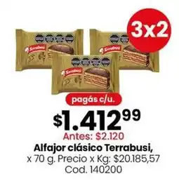 Coto Terrabusi - alfajor cl uevo sico oferta