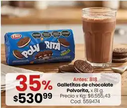 Coto Lia - galletitas de chocolate polvorita oferta