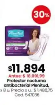 Coto Plenitud - protector nocturna antibacterial oferta