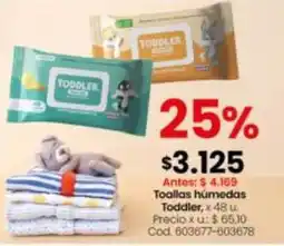 Coto Toallas húmedas toddler, x 48 u. cod. 603677-603678 oferta