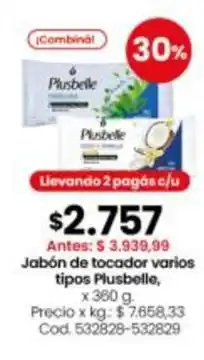 Coto Plusbelle - jabón de tocador varios tipos oferta