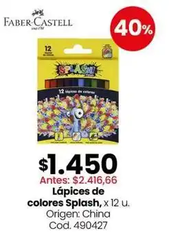 Coto Faber castell - lápices de colores splash oferta