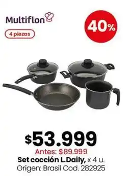 Coto Multiflon - set cocción l.daily oferta