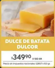 Dulcor - dulce de batata