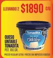 Supermercados Vea Tonadita - queso untable oferta