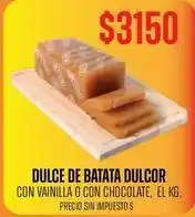 Supermercados Vea Dulcor - dulce de batata oferta
