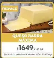 Jumbo Máxima - queso barra máxima oferta