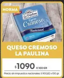 La paulina - queso cremoso