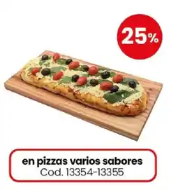 Coto en pizzas varios sabores oferta