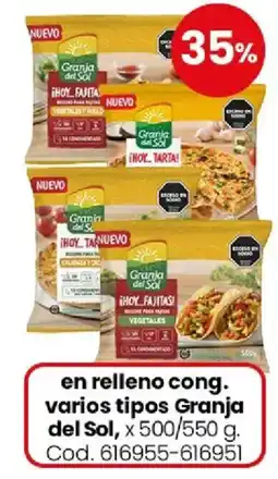 Coto Granja del Sol relleno cong. varios tipos oferta