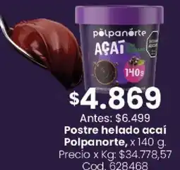 Coto Polpanorte postre helado açaí oferta