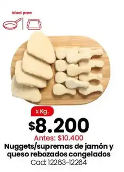 Coto Nuggets/supremas de jamón y queso rebozados congelados oferta