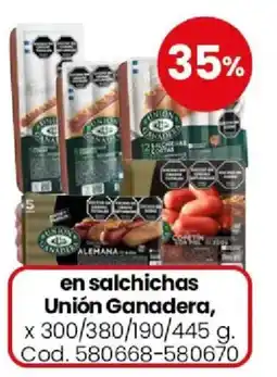 Coto Unión Ganadera en salchichas oferta