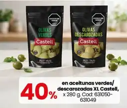 Coto Castell olivas verdes/ descarozadas xl oferta