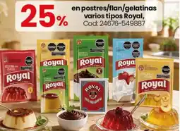 Coto Royal postres/flan/gelatinas varios tipos oferta