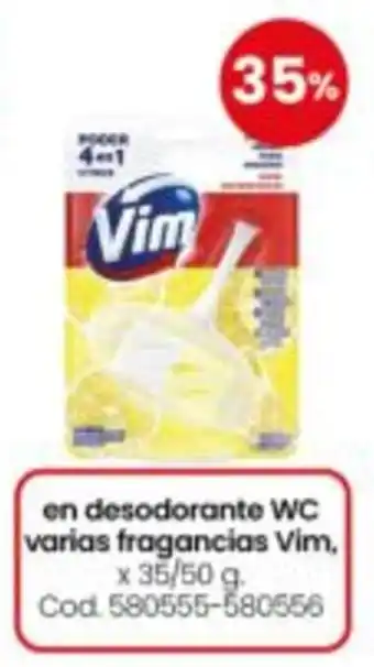 Vim en desodorante WC