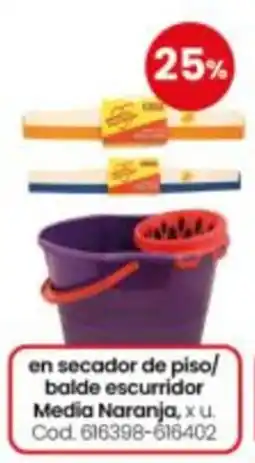 Coto Media Naranja en secador de piso/ balde escurridor oferta