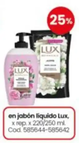 Coto Lux jabón liquido oferta