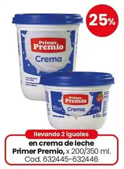 Coto Primer premio crema de leche oferta