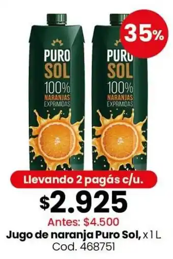 Puro sol jugo de naranja