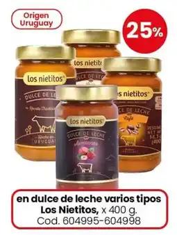 Coto Los nietitos en dulce de leche varios tipos oferta