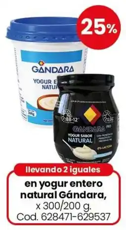 Coto Gándara yogur entero natural oferta