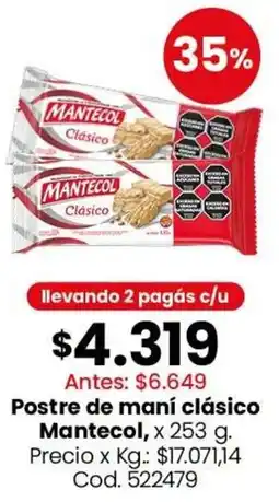 Coto Mantecol postre de maní clásico oferta