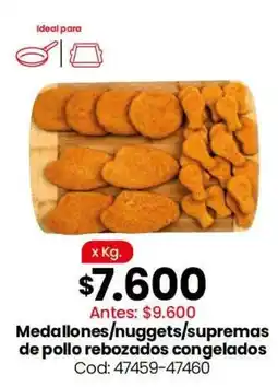 Coto Medallones/nuggets/supremas de pollo rebozados congelados oferta