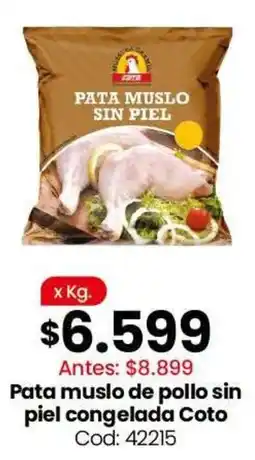 Coto Coto pata muslo de pollo sin piel congelada oferta
