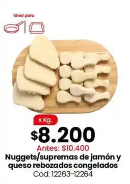 Coto Nuggets/supremas de jamón y queso rebozados congelados oferta