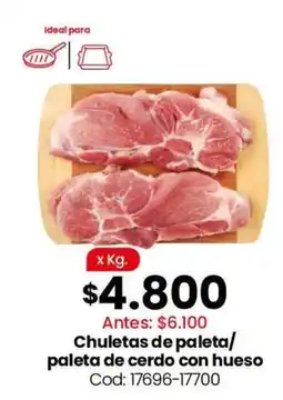 Coto Chuletas de paleta/ paleta de cerdo con hueso oferta