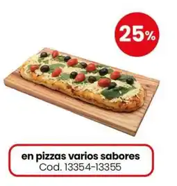 Coto en pizzas varios sabores oferta