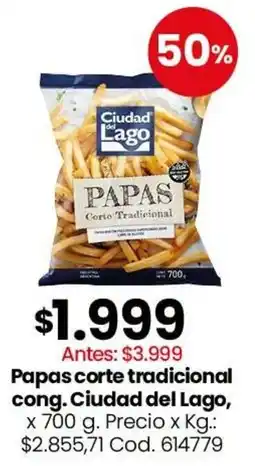 Coto Ciudad del Lago papas corte tradicional cong oferta