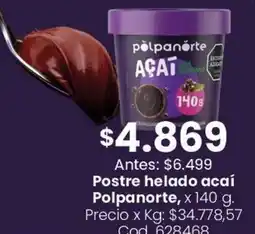 Coto Polpanorte postre helado acaí oferta