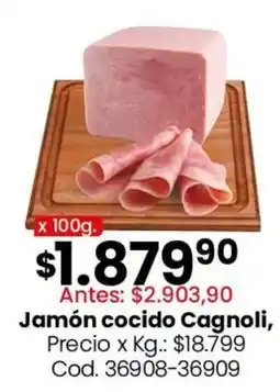 Coto Jamón cocido Cagnoli oferta