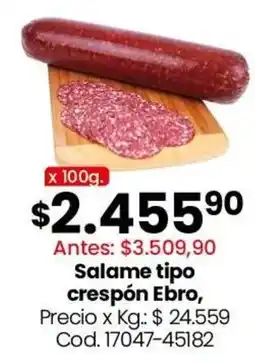 Coto Salame tipo crespón Ebro oferta