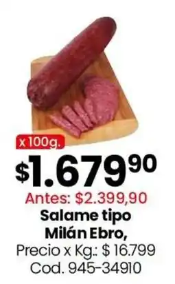 Coto Salame tipo Milán Ebro oferta