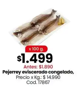 Coto Pejerrey eviscerado congelado oferta
