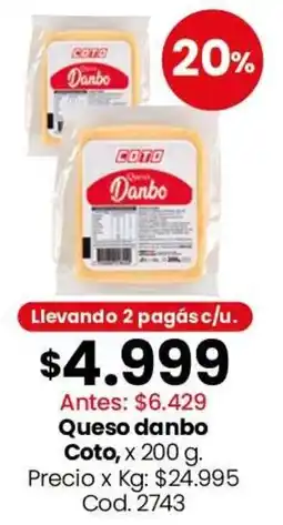 Coto Coto queso danbo oferta