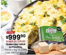 Coto La paulina queso por salud oferta