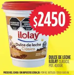 Supermercados Vea Ilolay dulce de leche clásico oferta