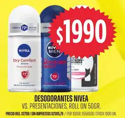 Supermercados Vea Nivea desodorantes oferta