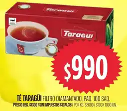 Supermercados Vea Taragui té filtrado diamantado oferta