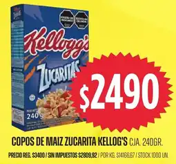 Supermercados Vea Kellogg's copos de maiz zucarita oferta