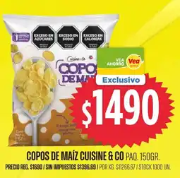 Supermercados Vea Cuisine & Co copos de maíz oferta