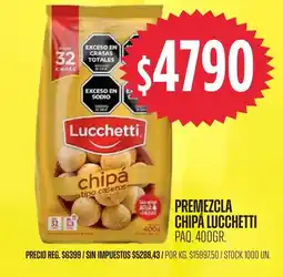 Supermercados Vea Lucchetti chipá tipo caseros oferta