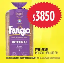 Supermercados Vea Fargo pan integral oferta