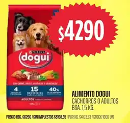 Supermercados Vea Dogui alimento oferta