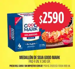 Supermercados Vea Good mark medallón de soja oferta